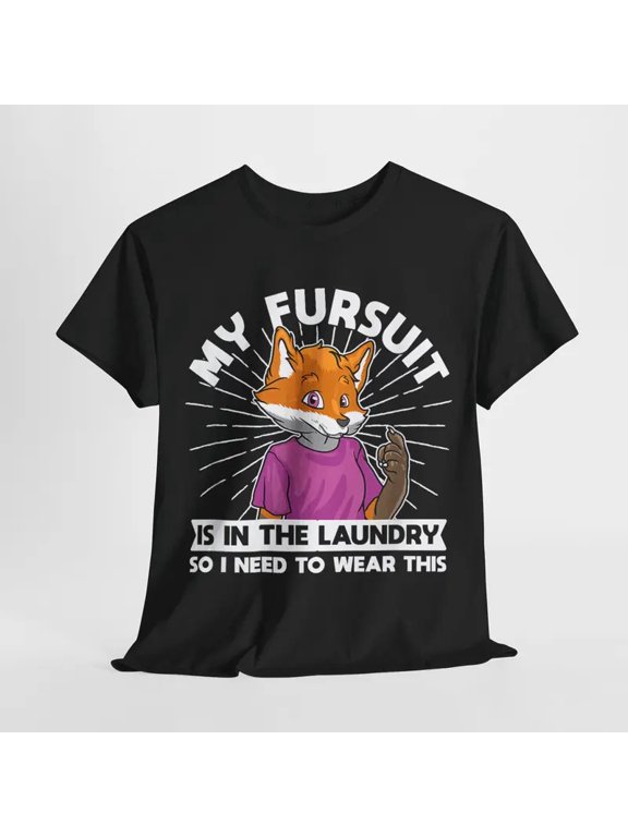 Furry Fandom Graphic T-Shirt Funny Animal 100%Cotton,Gift for Men