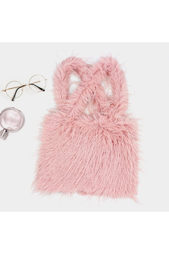 Furry Faux Fur Tote Bag
