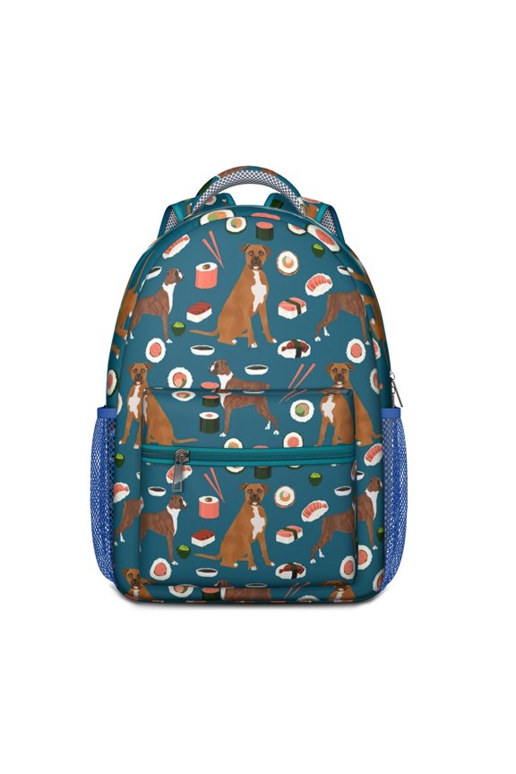 Furry Friend Design Student Backpack - Durable & Stylish with Multiple Pockets