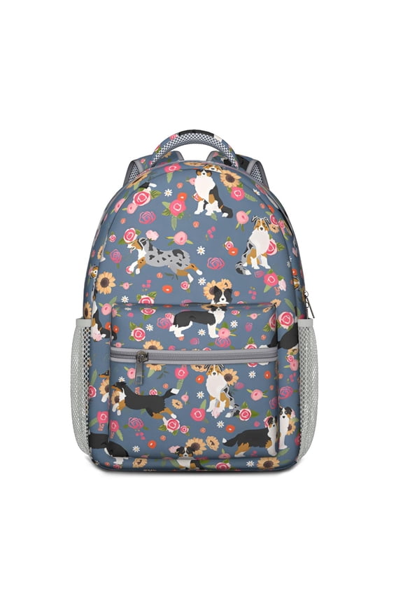 Furry Friend Print Lightweight Daypack - Adjustable Straps & Padded Back for Ergonomics