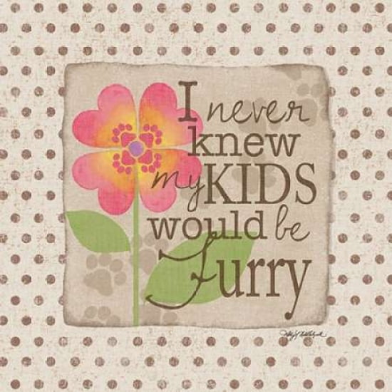 Furry Kids Canvas Art - Lisa Wolk (24 x 24)