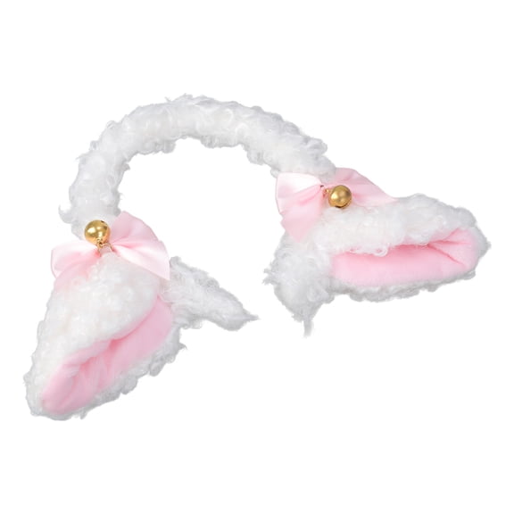 Furry Lamb Girls Hair Hoop Plush Animal Ears Headdress Cartoon Washing Face Hairband Animal Headdress