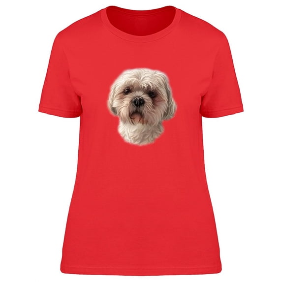Furry Maltipoo Dog T-Shirt Women -Image by Shutterstock, Female XX-Large