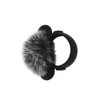 Furry Microphone Windscreen Mic Cover Windshield for Magnetic Wireless Lavalier Microphone Indoor Outdoor Microphone