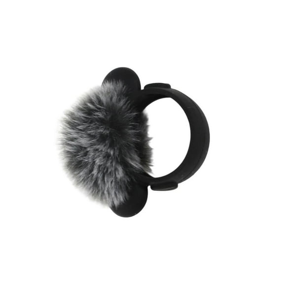 Furry Microphone Windscreen Mic Cover Windshield for Magnetic Wireless Lavalier Microphone Indoor Outdoor Microphone