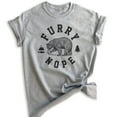 thumbnail image 1 of Furry Nope Bear Shirt, Unisex Women's Men's Shirt, Bear Shirt, Outdoors Shirt, Camping Shirt, Animal Shirt, Heather Gray, Small, 1 of 6
