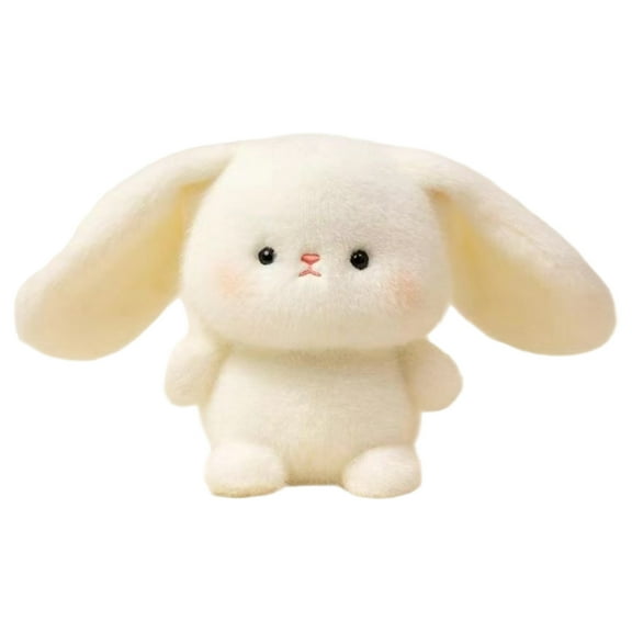 Furry Plush Study Companion Bear Rabbits Desk Decoration Safe Stuffed Toy For Children