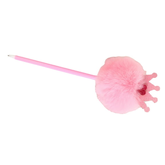 Furry Pompoms Ballpoint Pen Funny Writing Tool 0.7mm Refillable for Student Writing Drawing Christmas Stocking Fillers