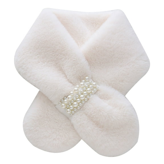Furry Scarf Autumn Winter Plush Thick Warm Scarf Plush Adult Teens Scarf Plush Thicken Cycling Skiing Scarves