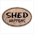 thumbnail image 1 of Furry Shed Happens Oval Magnet, 1 of 3