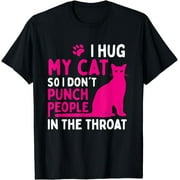 Furry Stress Reliever: Hug Your Cat and Chill with our Calming Therapy Tee