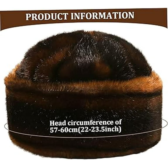 Furry Winter Faux Fur Bucket Hat: Warm Thermal Fuzzy Cap for Women & Men(1pcs,D)