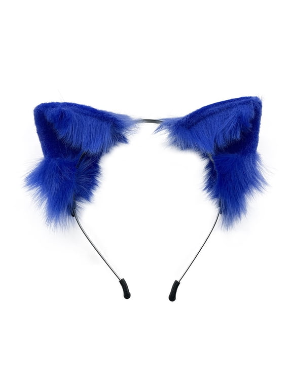 Furry for Ears Hair Hoop Plush Kitten Ears Hairband Ears Headband for Washing Face Makeup Lovely Photo Props