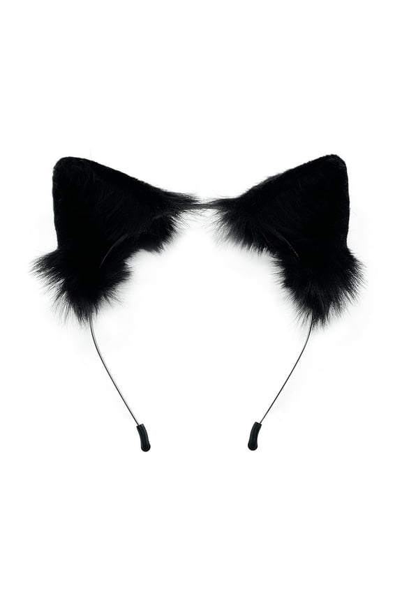 Furry for Ears Hair Hoop Plush Kitten Ears Hairband Ears Headband for Washing Face Makeup Lovely Photo Props