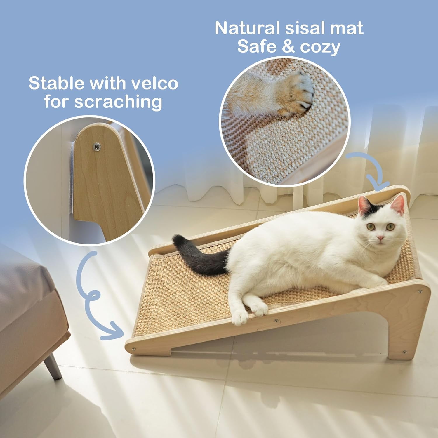 Furry friend Cat Scratcher, Cat Scratching Post, L-Shape Cat Scratching ...