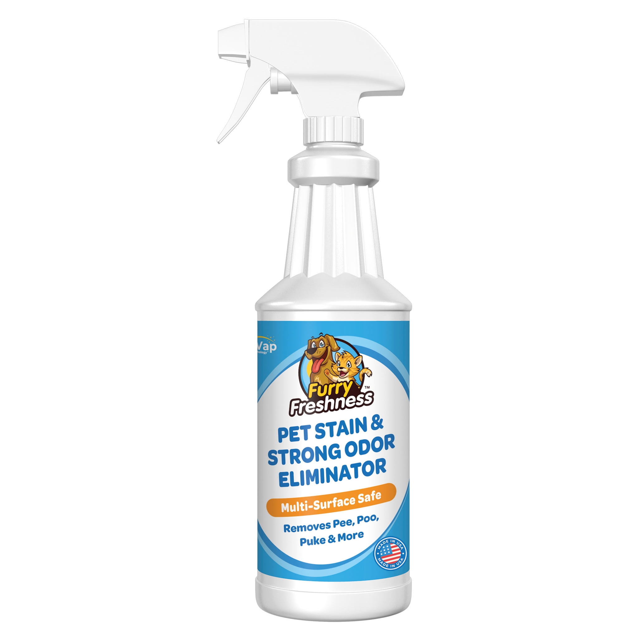 FurryFreshness Premium Pet Stain & Odor Remover - Removes Urine, Poop, Bloom, & More - 32oz