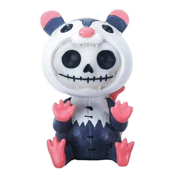 Furrybones Awesome Skeleton in Possum Costume Halloween Figurine