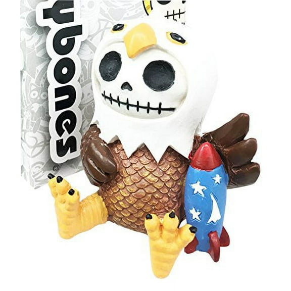 Furrybones Baldie Glory The Eagle Hooded Skeleton Monster Figurine Collectible Sculpture Sitting Ornament Decorative