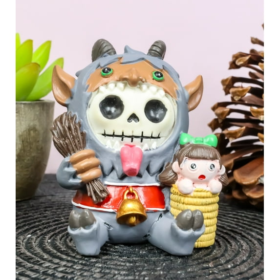 Furrybones Christmas Terror Krampus Naughty List Skeleton Furry Bones Figurine