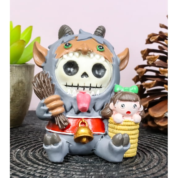 Furrybones Christmas Terror Krampus Naughty List Skeleton Furry Bones Figurine