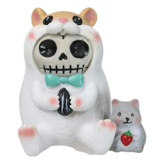 Furrybones Hammy Ribbon Hamster With Guinea Pig Skeleton Furry Bones Figurine