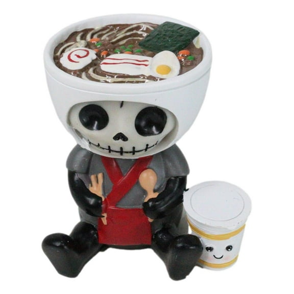 Furrybones Ramon Japanese Ramen Bowl Master Chef Skeleton Furry Bones Figurine