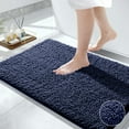 thumbnail image 1 of Furrygo Navy Chenille Bathroom Rugs, Thick Soft Absorbent Bath Rugs, Machine Washable Bath Mats for Bathroom Floor, Tub and Shower, 1 of 8