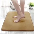 thumbnail image 1 of EVNELE khaki Memory Foam Bathroom Rugs, Super Soft Absorbent Bathroom Rugs Non Slip Bath Rug Runner for Shower Bathroom Floors, 17" x 24", 1 of 7