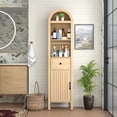 Furtivusia Bathroom Storage Cabinet Narrow Tall Cabinet Storage Tower ...
