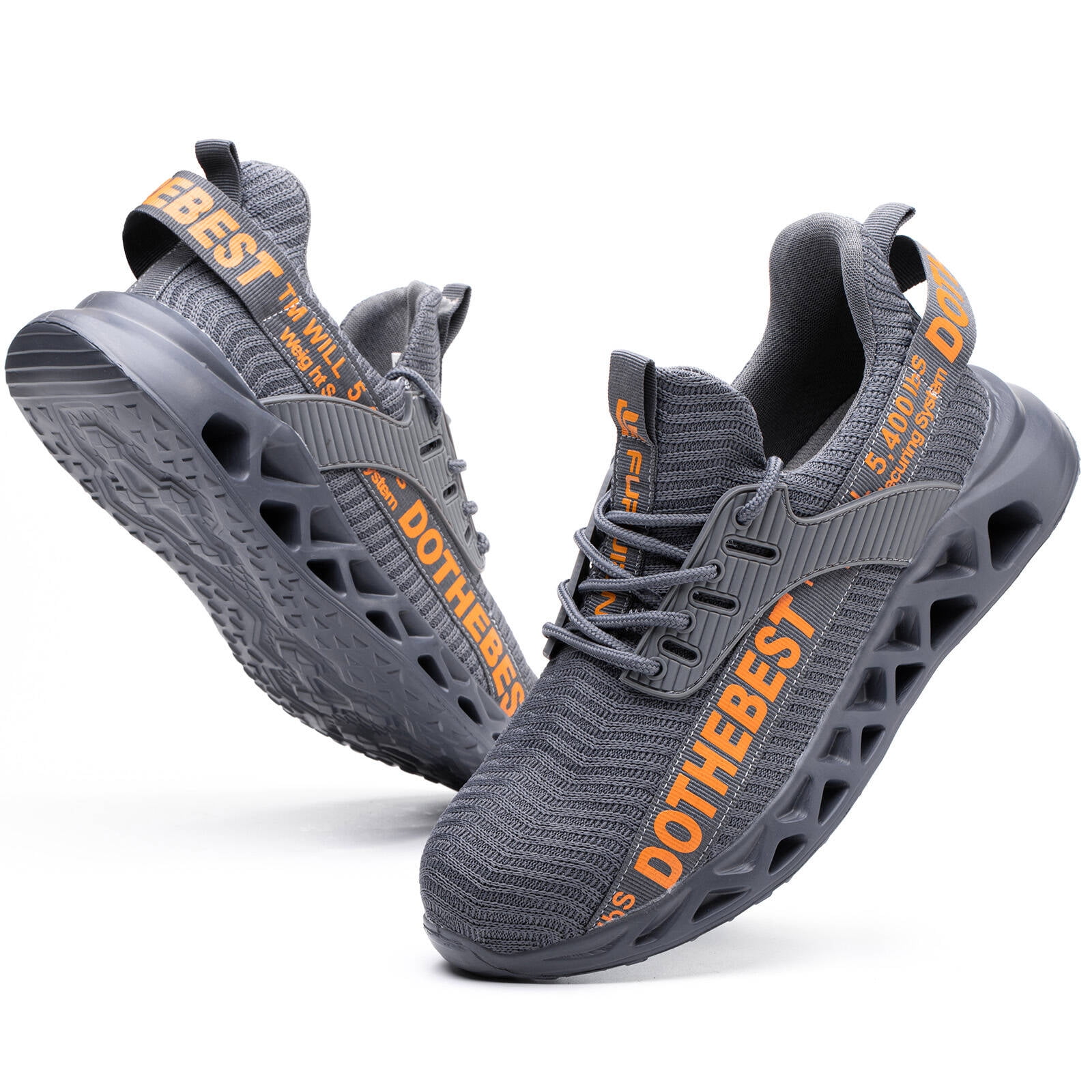 Furuian Steel Toe Sneakers for Men Women Lightweight Safety Shoes ...