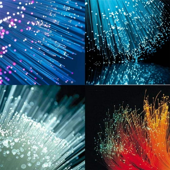 Furulu 100Pcs End Glow Fiber Optic Cable Car Star Ceiling 0.75Mm*3M Plastic Optic Cable