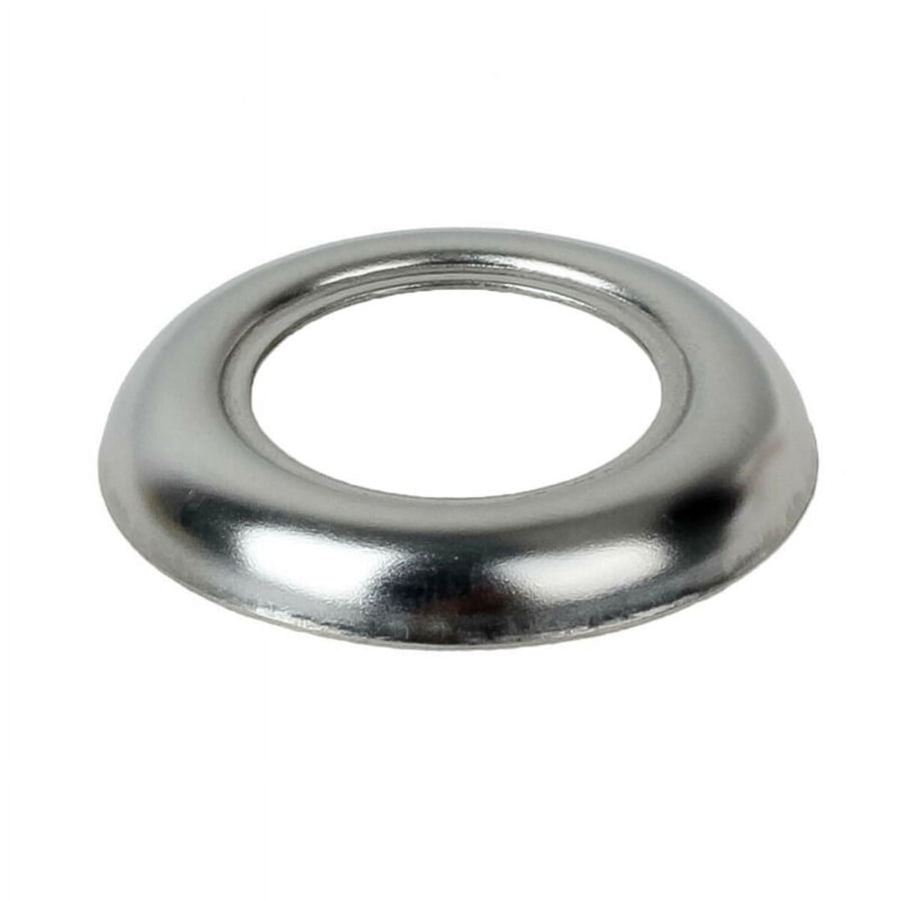 Furulu 100x Round Stainless Steel Trim Ring Bezel Cover for 3/4