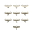 thumbnail image 1 of Furulu 10Pcs Fender Flare Moulding Clips For Jeep Liberty Wrangler Gray, 1 of 5