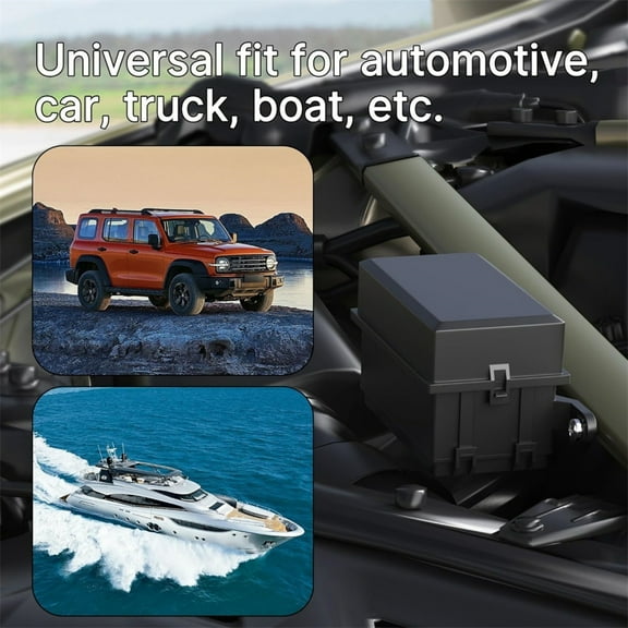 Furulu 12V 40A 5-pin Relay Box 6 Way Pre-Wired Relay Fuse Box For Automotive Car Marine Boat