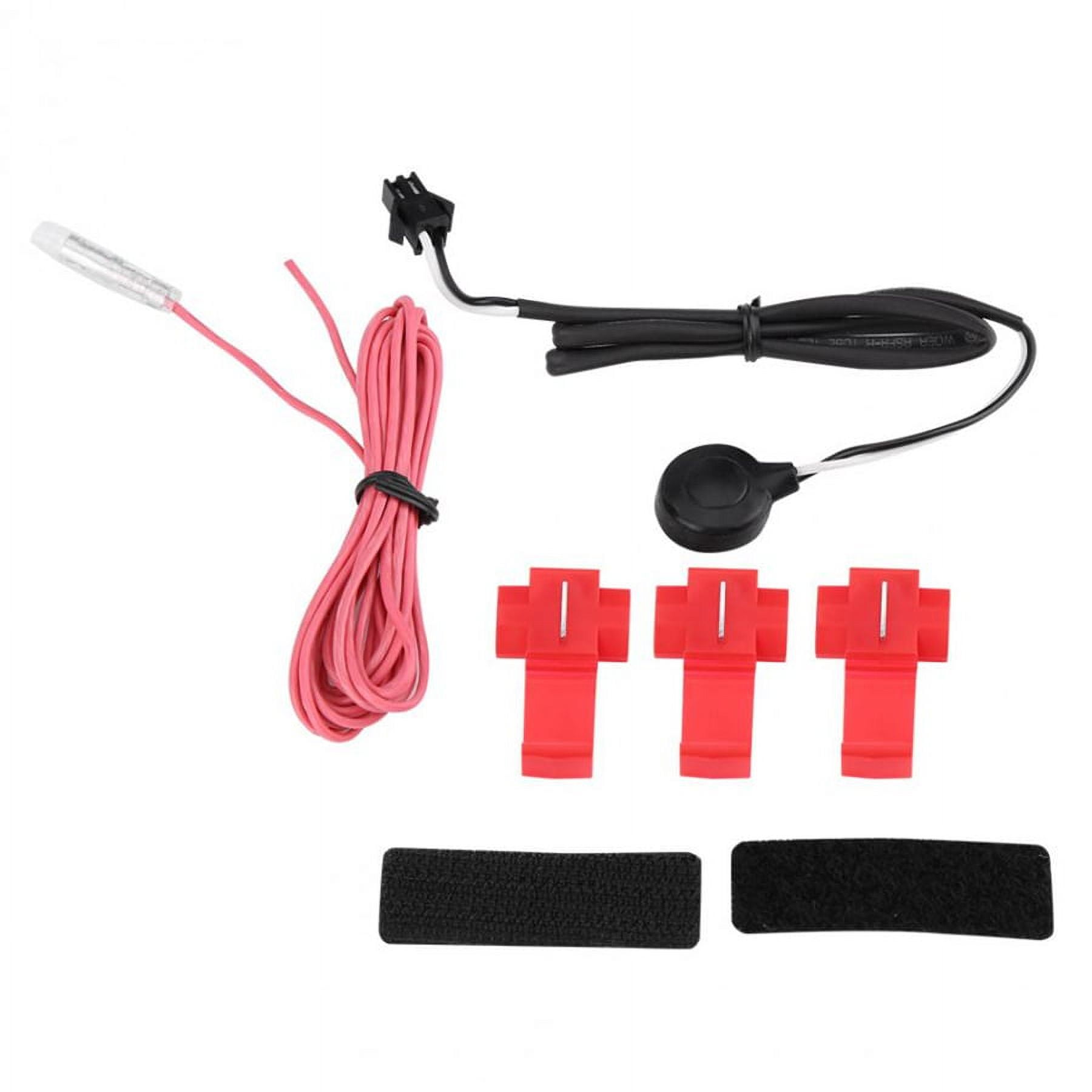 Furulu 12V Red LED Digital Motorcycle Tachometer 20000 RPM Gauge Warning Monitor Meter