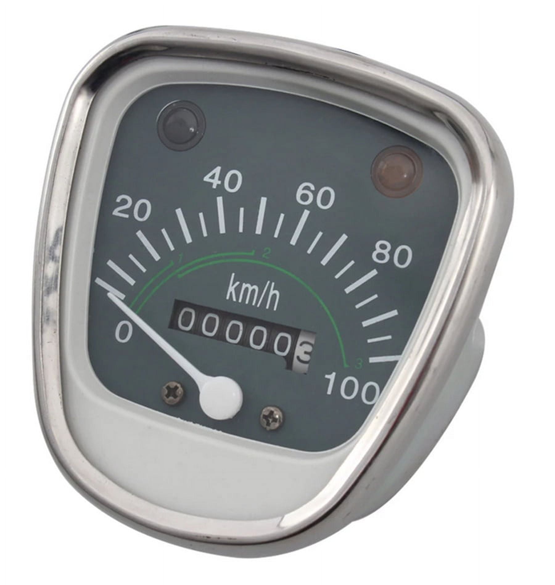 Furulu 12V Universal ABS Motorcycle Digital Odometer Speedometer Tachometer 0-100km/h