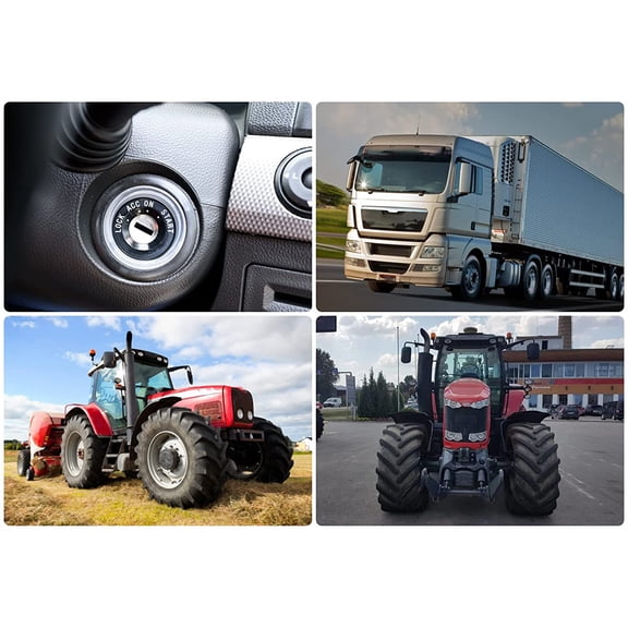 Furulu 12V Universal Engine Ignition Switch 2 Keys 4 Position On Off Start ACC