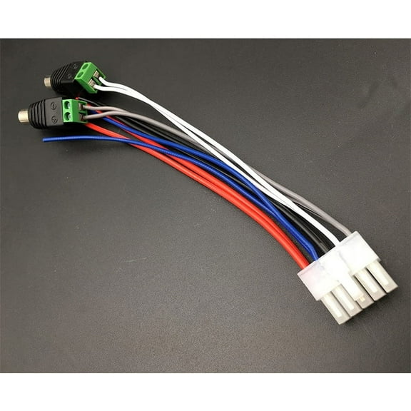 Furulu 15cm Power Input Speaker Wire Harness 10 Pin Plug RCA For Dual TBX10A Amplifier