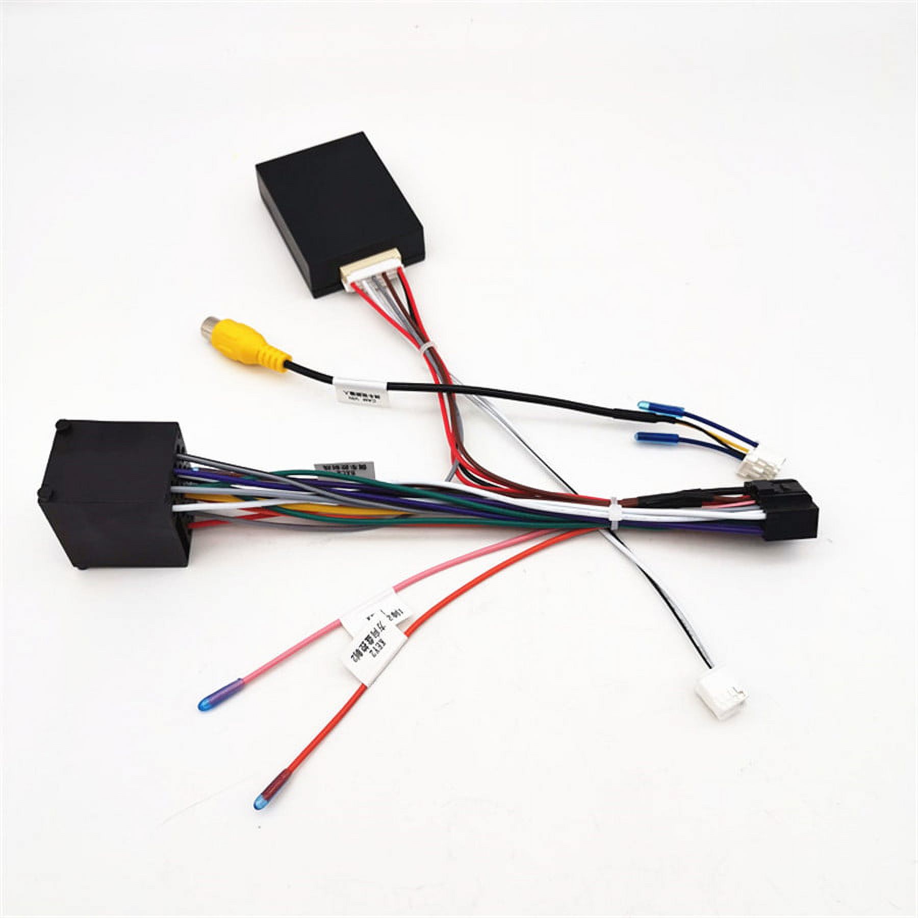 Furulu 16Pin Power/Rear Camera Wiring Cable Adapter With Canbus Box For ...