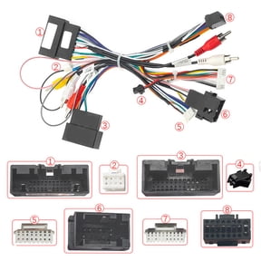 Furulu 16Pin Radio Stereo Power Cable Wiring Harness Adapter For Ford Focus F150 Ranger