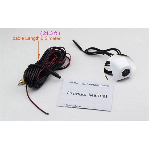 Furulu 170° Silver Waterproof Reverse Car Front View Backup Parking Camera Korean Style