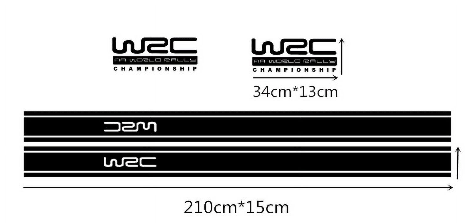 Furulu 1Pair Car Stickers Rally Racing Sports Decals Waterproof For the ...