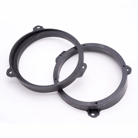 Furulu 2Pcs 6.5" Solid Front Door Speaker Spacer Mount Adapter Ring For Subaru Forester
