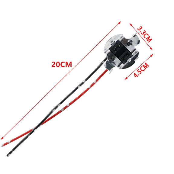 Furulu 2Pcs Car H7 Halogen Light Bulb Holder Socket Headlight Base Adapter Wire Harness
