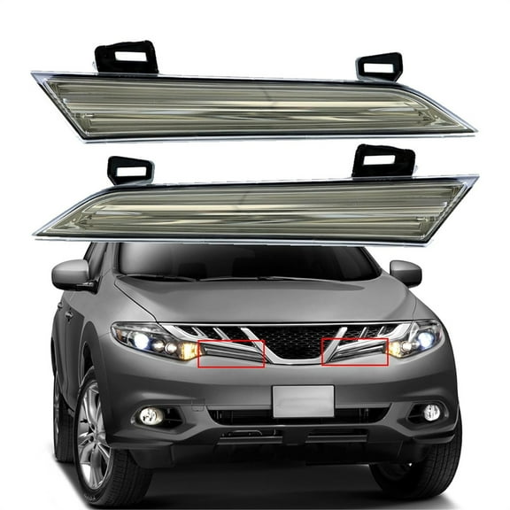 Furulu 2Pcs Left+Right Side Headlight Reflector Panel For Nissan Murano 2009 - 2014