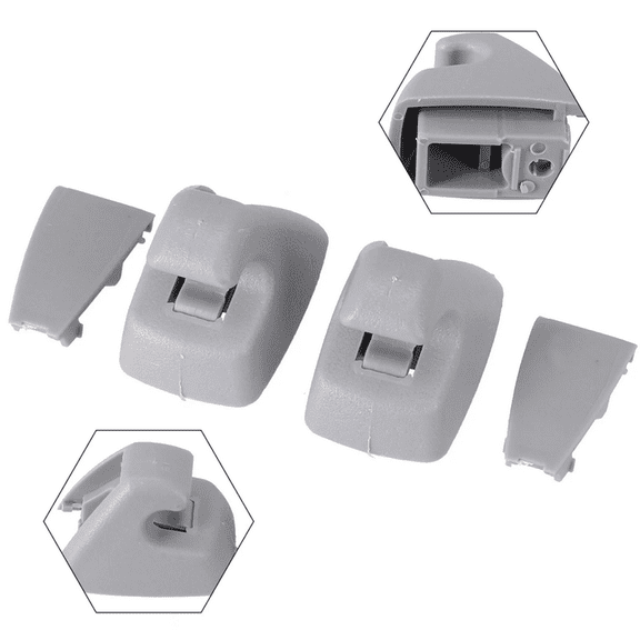 Furulu 2Pcs Sun Visor Hook Clip Gray For Buick Verano Chevy Cruze Sonic Spark 95994975