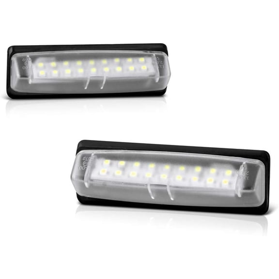 Furulu 2X Led License Plate Light Rear Lamps Tag 6000K For Toyota Yaris Sedan 2007-2012