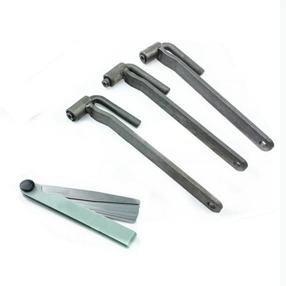 Furulu 3 x Motorcycle Adjustment 8mm Valve Wrench Tool Screw Wrench & 1 x Feeler Gauge