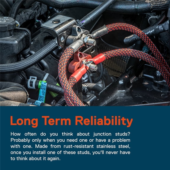 Furulu 48V DC Max M10 Battery Power Distribution Terminal Isolated Stud Junction Posts