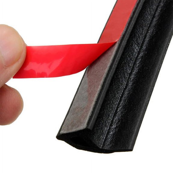 Furulu 4M P-Type Rubber Weatherstrip Car Door Window Edge Noise Insulation Seal Strip